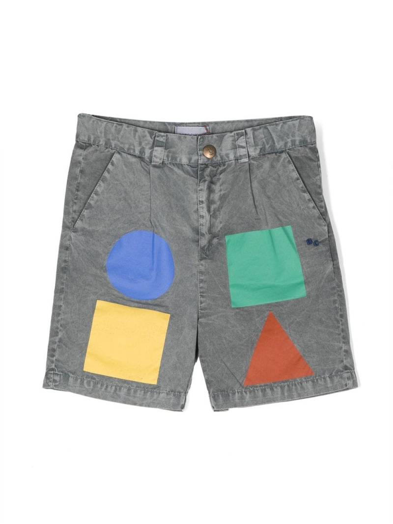 Bobo Choses geometric colour-block bermuda shorts - Grey von Bobo Choses