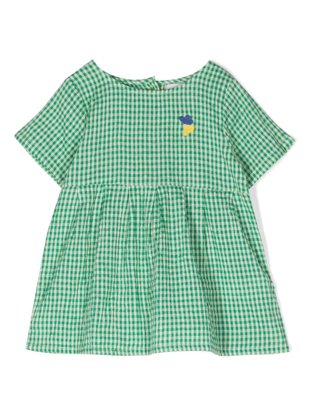Bobo Choses gingham-print cotton-linen dress - Green von Bobo Choses