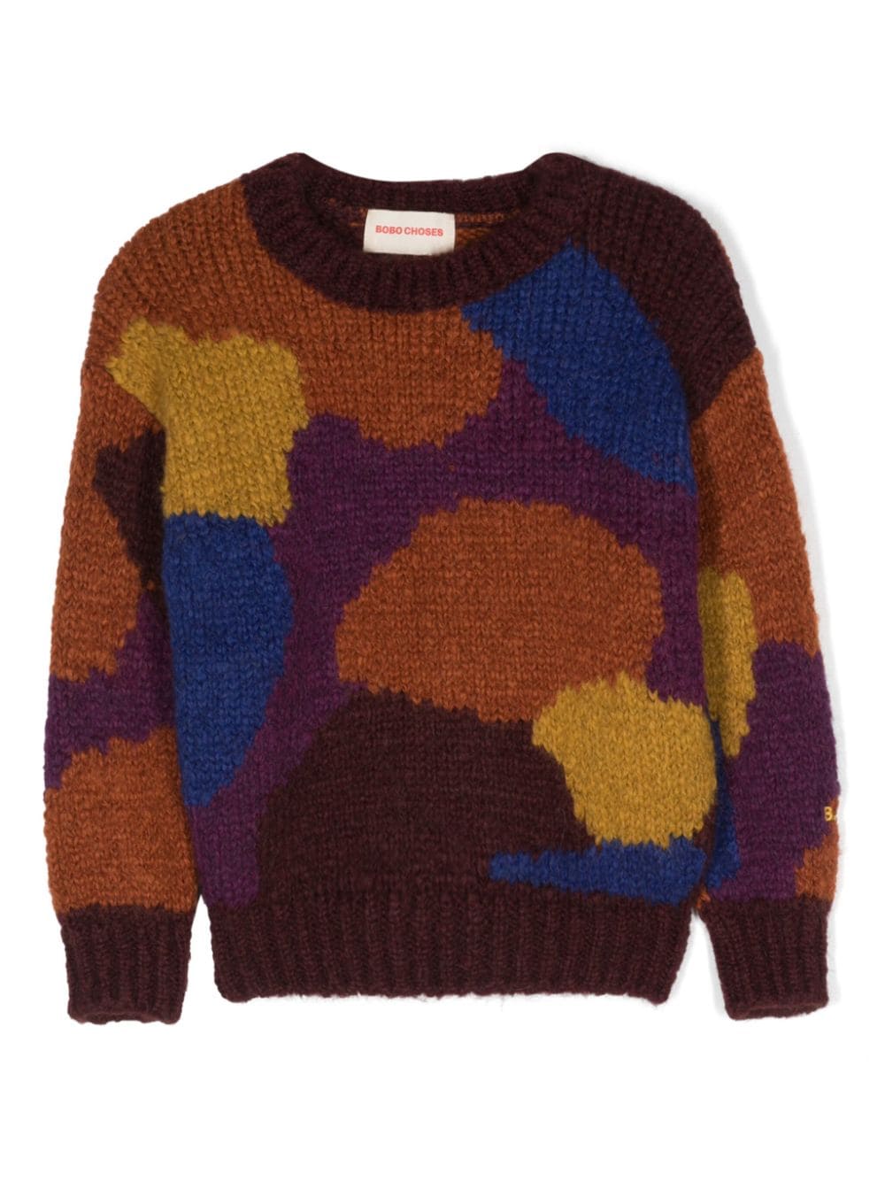 Bobo Choses intarsia-knit crew-neck jumper - Brown von Bobo Choses