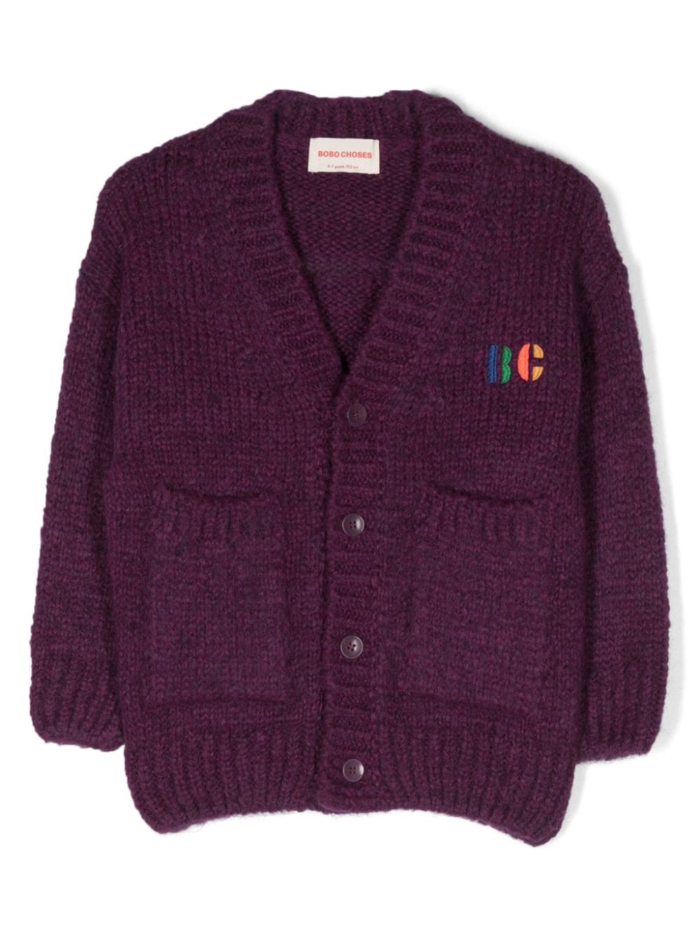 Bobo Choses logo-embroidered button-up jacket - Purple von Bobo Choses