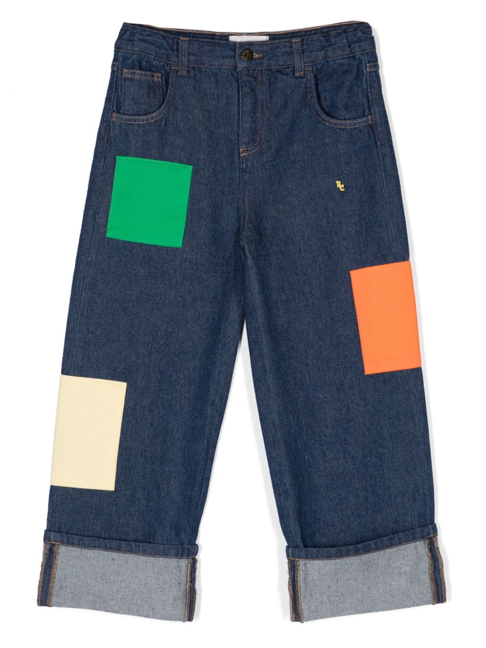 Bobo Choses patchwork straight jeans - Blue von Bobo Choses