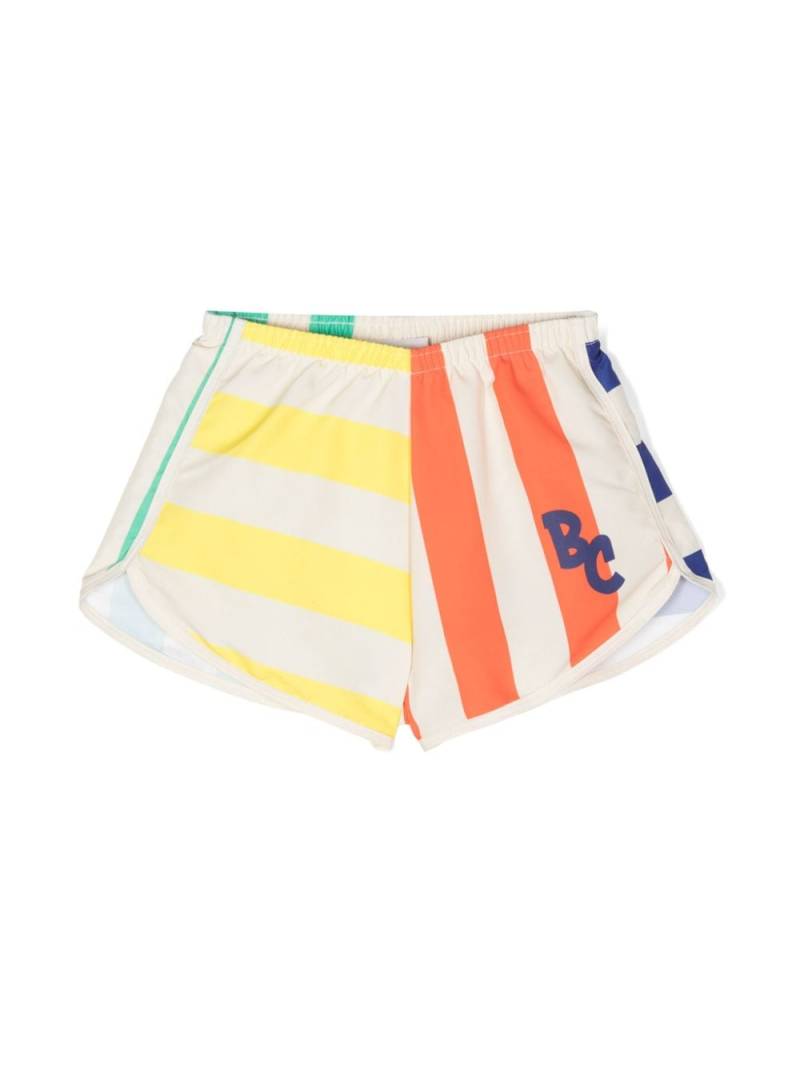 Bobo Choses striped swim shorts - Orange von Bobo Choses