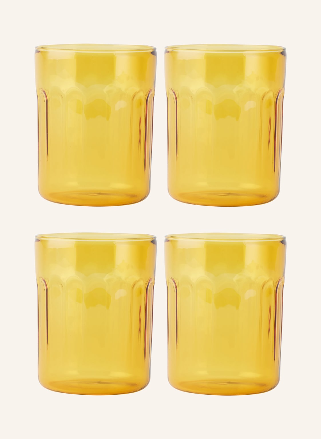 Bodum 4er-Set Trinkgläser gelb Bodum 4er-Set Trinkgläser gelb von Bodum