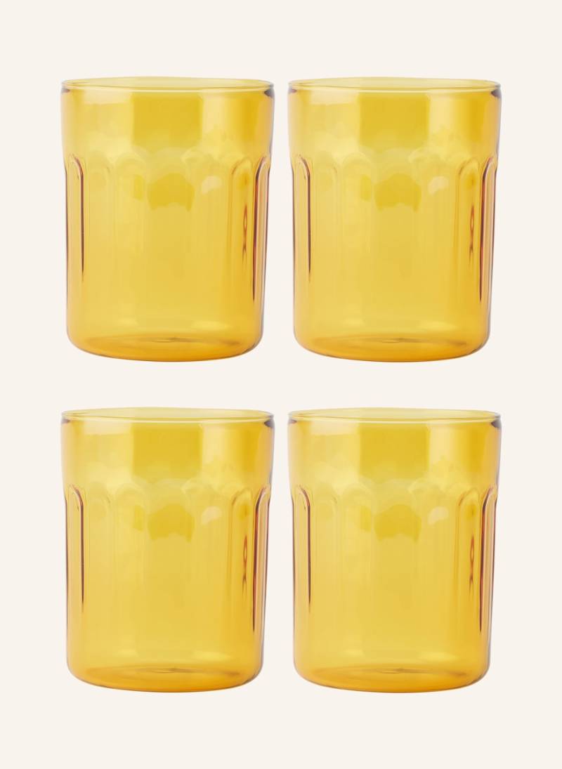 Bodum 4er-Set Trinkgläser gelb von Bodum