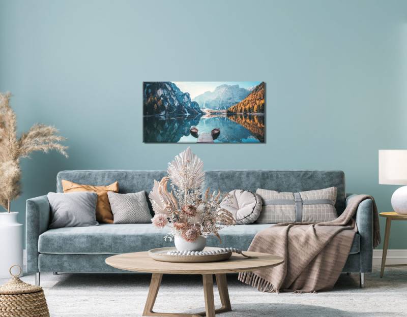Bönninghoff Leinwandbild »Pragser Wildsee«, Seelandschaft-Italien, (1 St.), BxH: 100x50 cm von Bönninghoff
