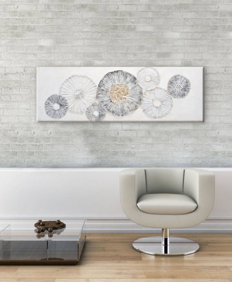 Bönninghoff Ölgemälde, Blumen, (1 St.), jedes Bild ein Unikat, BxH: 120x40 cm von Bönninghoff