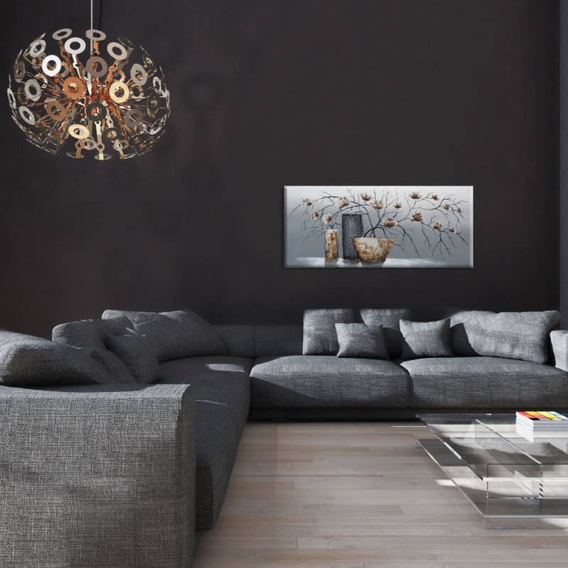 Bönninghoff Ölgemälde »Blumen«, Blumen, (1 St.), jedes Bild ein Unikat, BxH: 140x60 cm von Bönninghoff