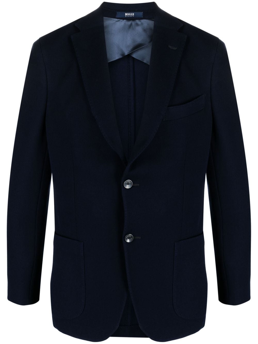 Boggi Milano B-Jersey cotton blazer - Blue von Boggi Milano