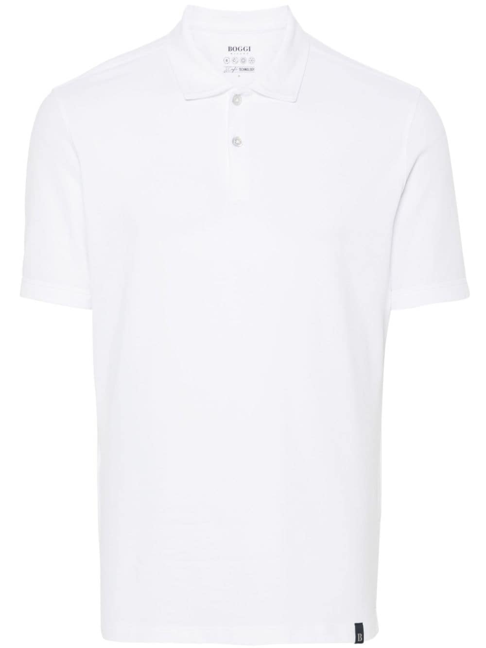 Boggi Milano Spring High-Performance polo shirt - White von Boggi Milano