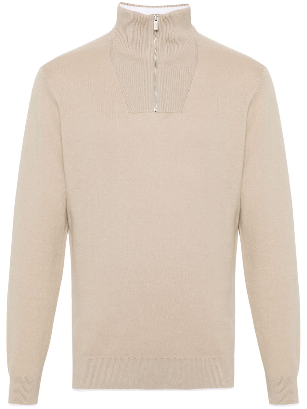 Boggi Milano contrasting-border jumper - Neutrals von Boggi Milano