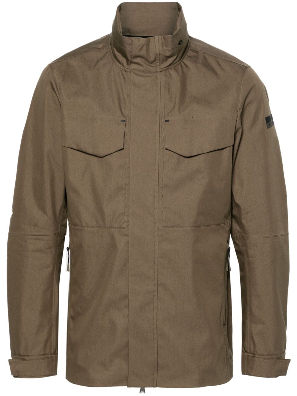 Boggi Milano cotton-blend hooded jacket - Neutrals von Boggi Milano