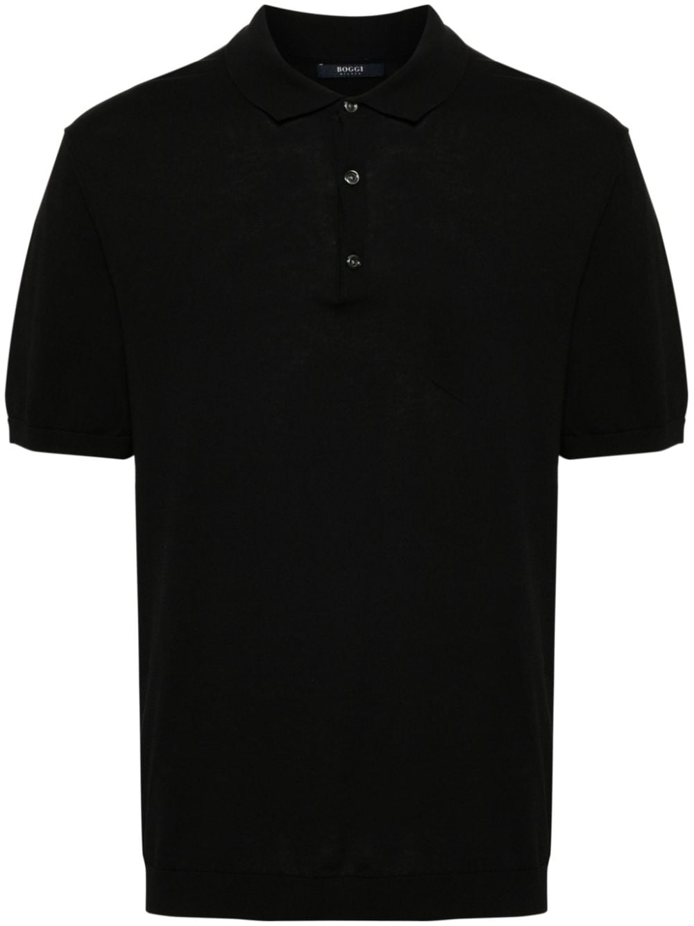 Boggi Milano cotton polo shirt - Black von Boggi Milano