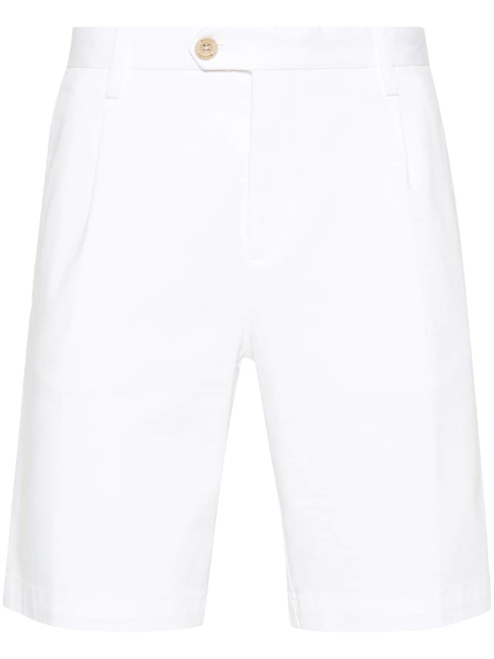 Boggi Milano darted chino shorts - White von Boggi Milano