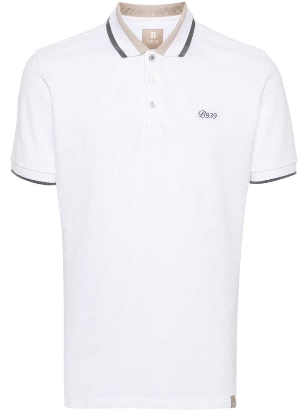 Boggi Milano embroidered-logo polo shirt - White von Boggi Milano