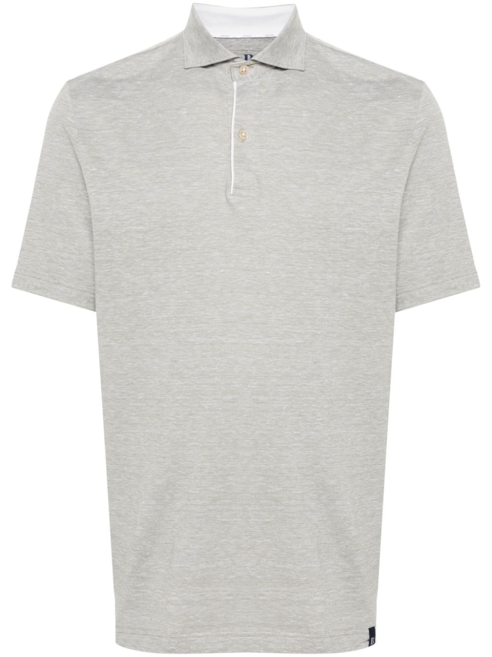 Boggi Milano mélange-effect polo shirt - Green von Boggi Milano