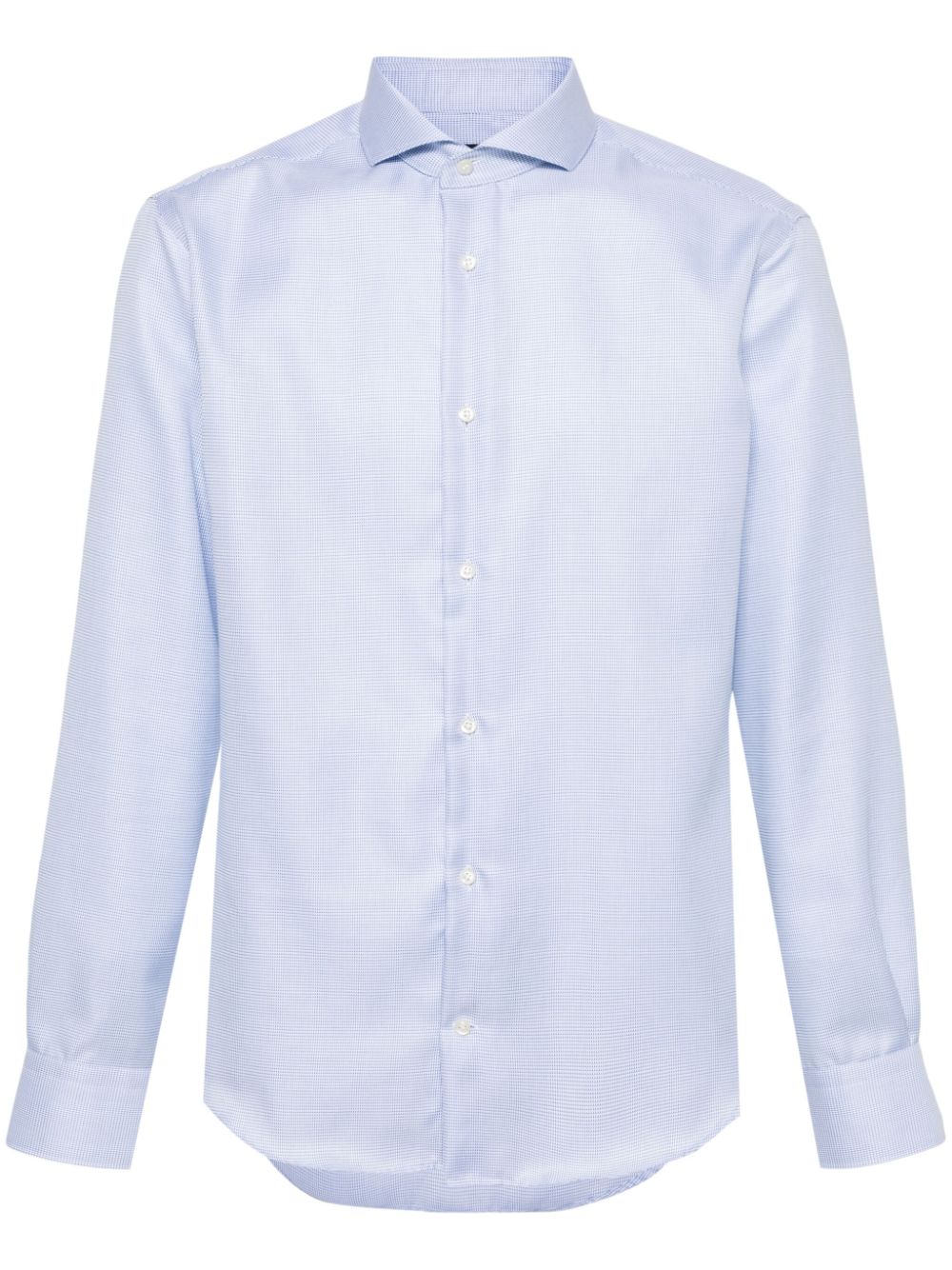 Boggi Milano monogram-pattern shirt - Blue von Boggi Milano