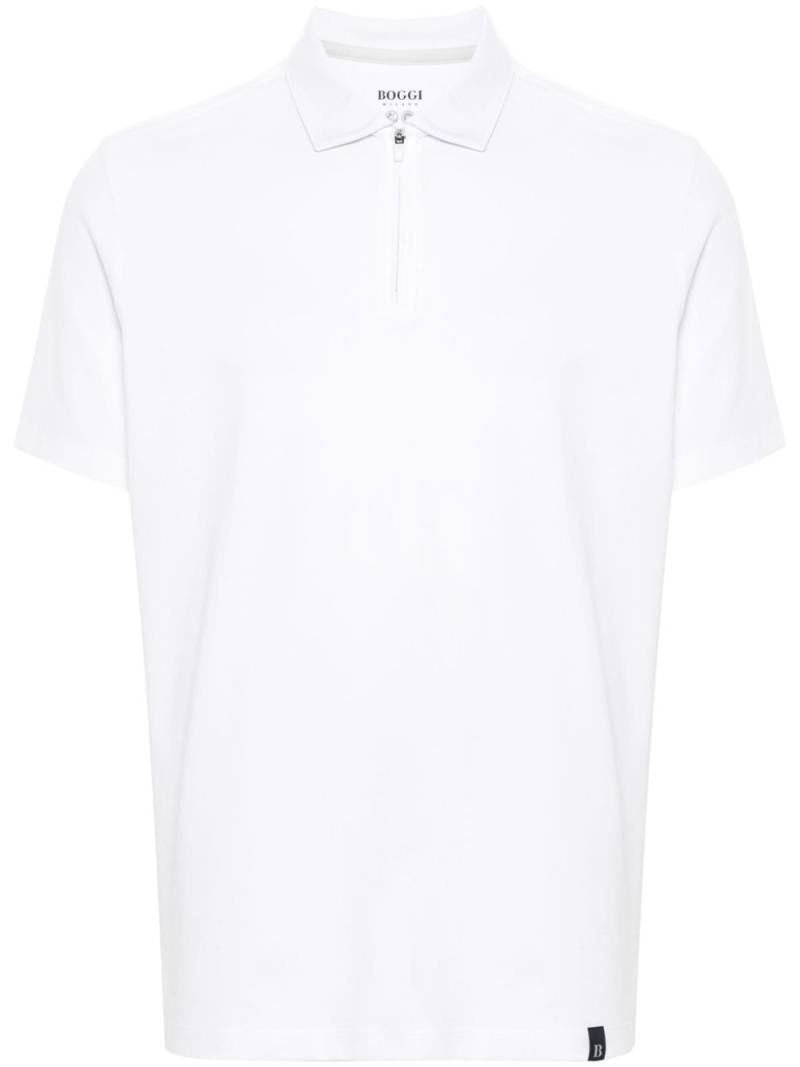 Boggi Milano piqué polo shirt - White von Boggi Milano