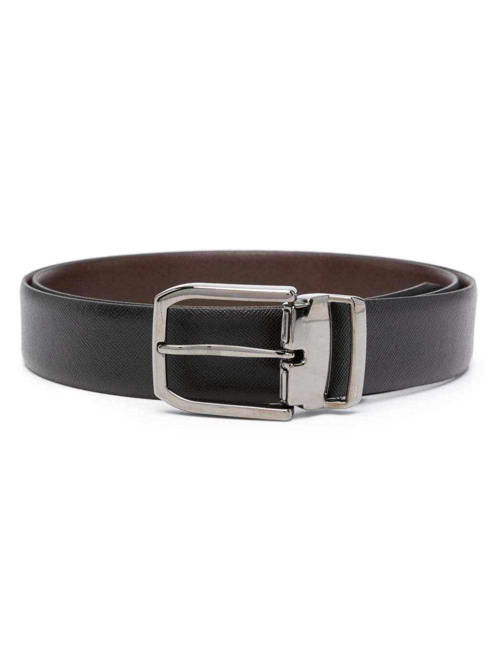 Boggi Milano reversible leather belt - Black von Boggi Milano