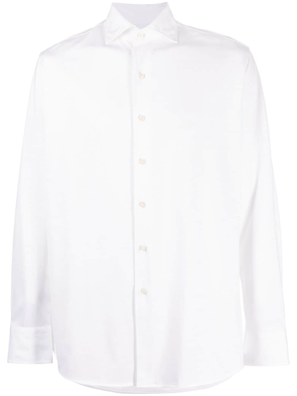 Boggi Milano spread-collar cotton shirt - White von Boggi Milano