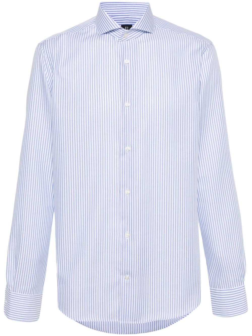 Boggi Milano vertical-stripe cotton shirt - White von Boggi Milano
