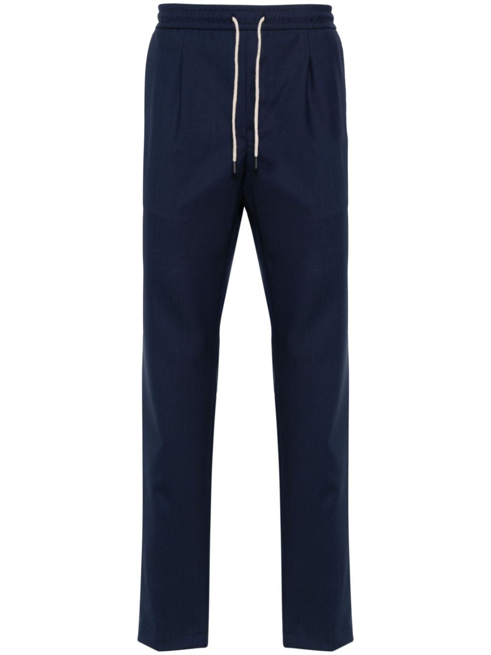 Boggi Milano wool tapered trousers - Blue von Boggi Milano