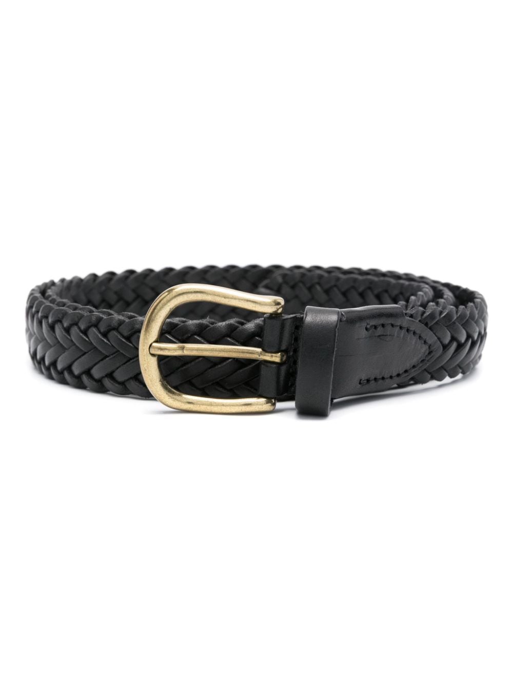 Boglioli braided leather belt - Blue von Boglioli