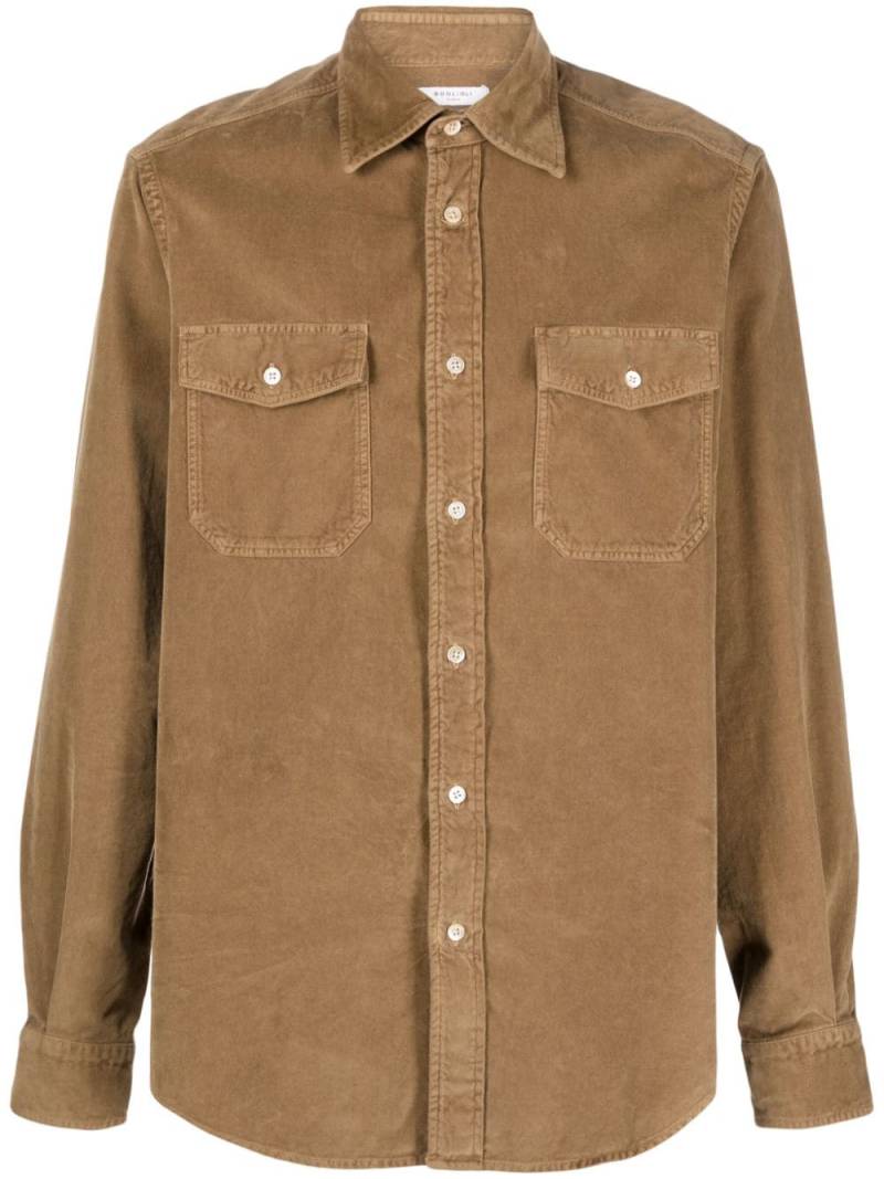 Boglioli button-up cotton shirt - Brown von Boglioli