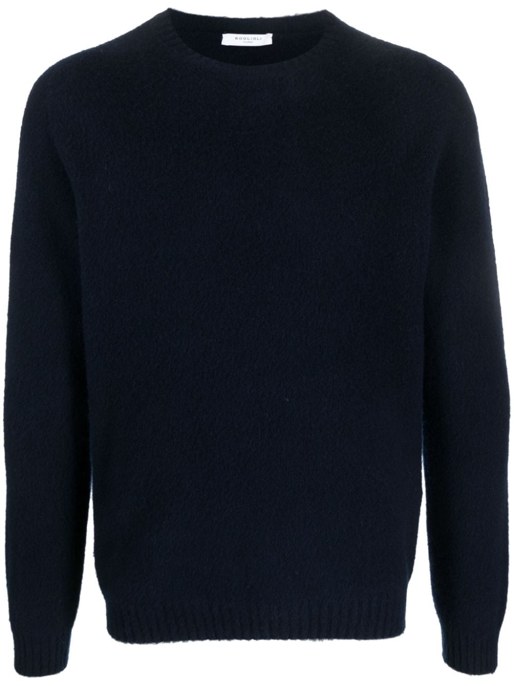 Boglioli crew-neck wool-blend jumper - Blue von Boglioli