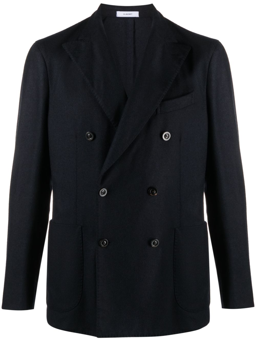 Boglioli double-breasted wool-blend blazer - Blue von Boglioli