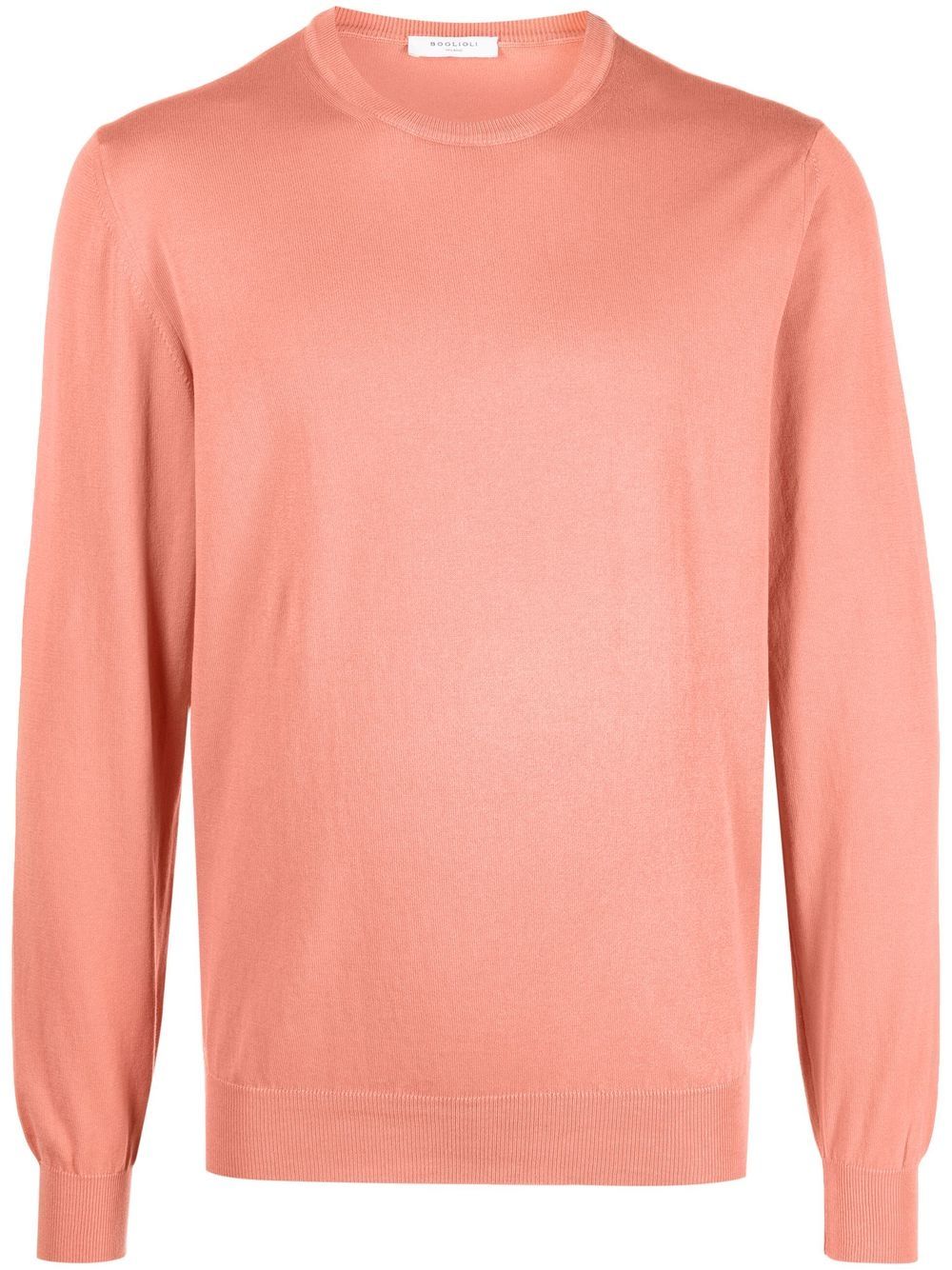 Boglioli fine knit cotton jumper - Orange von Boglioli