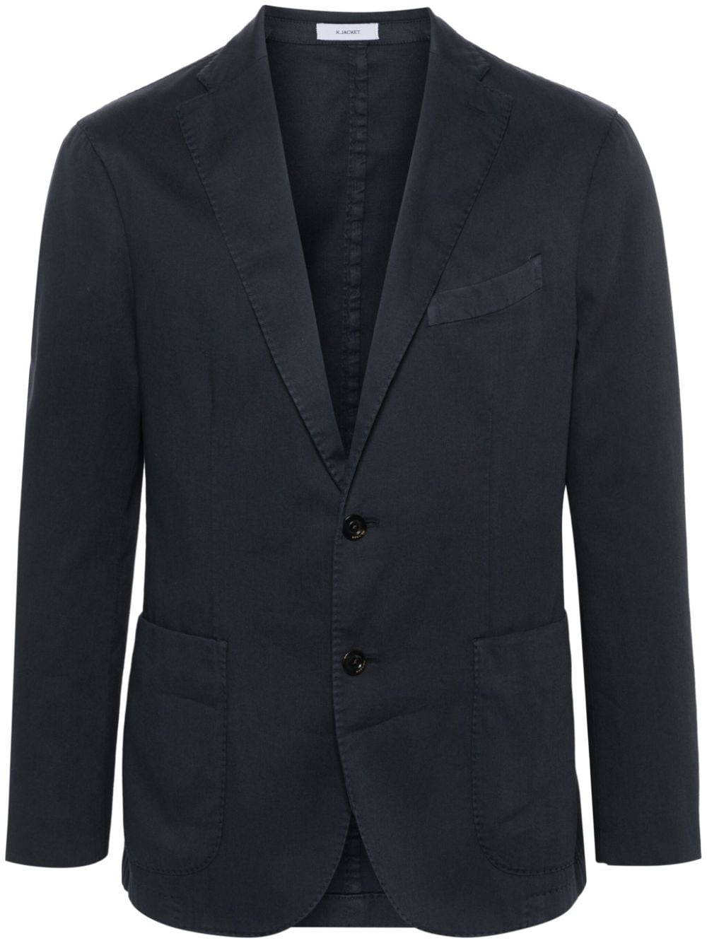 Boglioli interwoven cotton-blend blazer - Blue von Boglioli