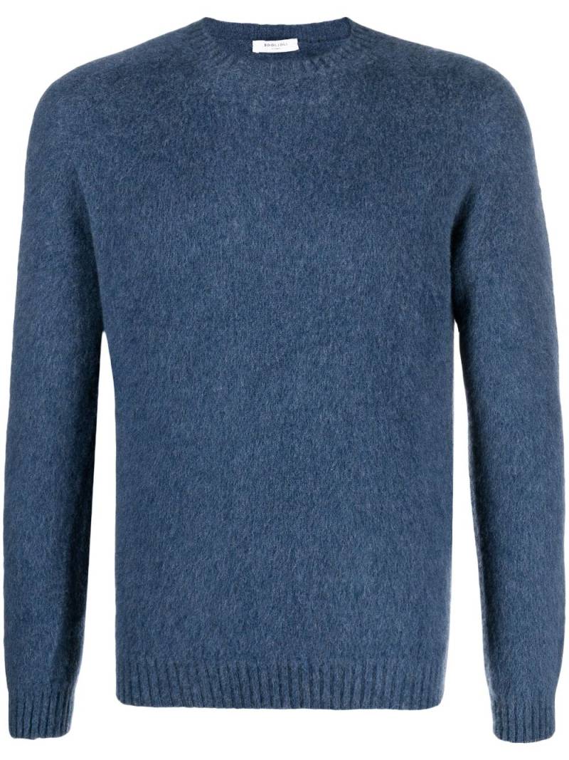 Boglioli knitted crew-neck jumper - Blue von Boglioli