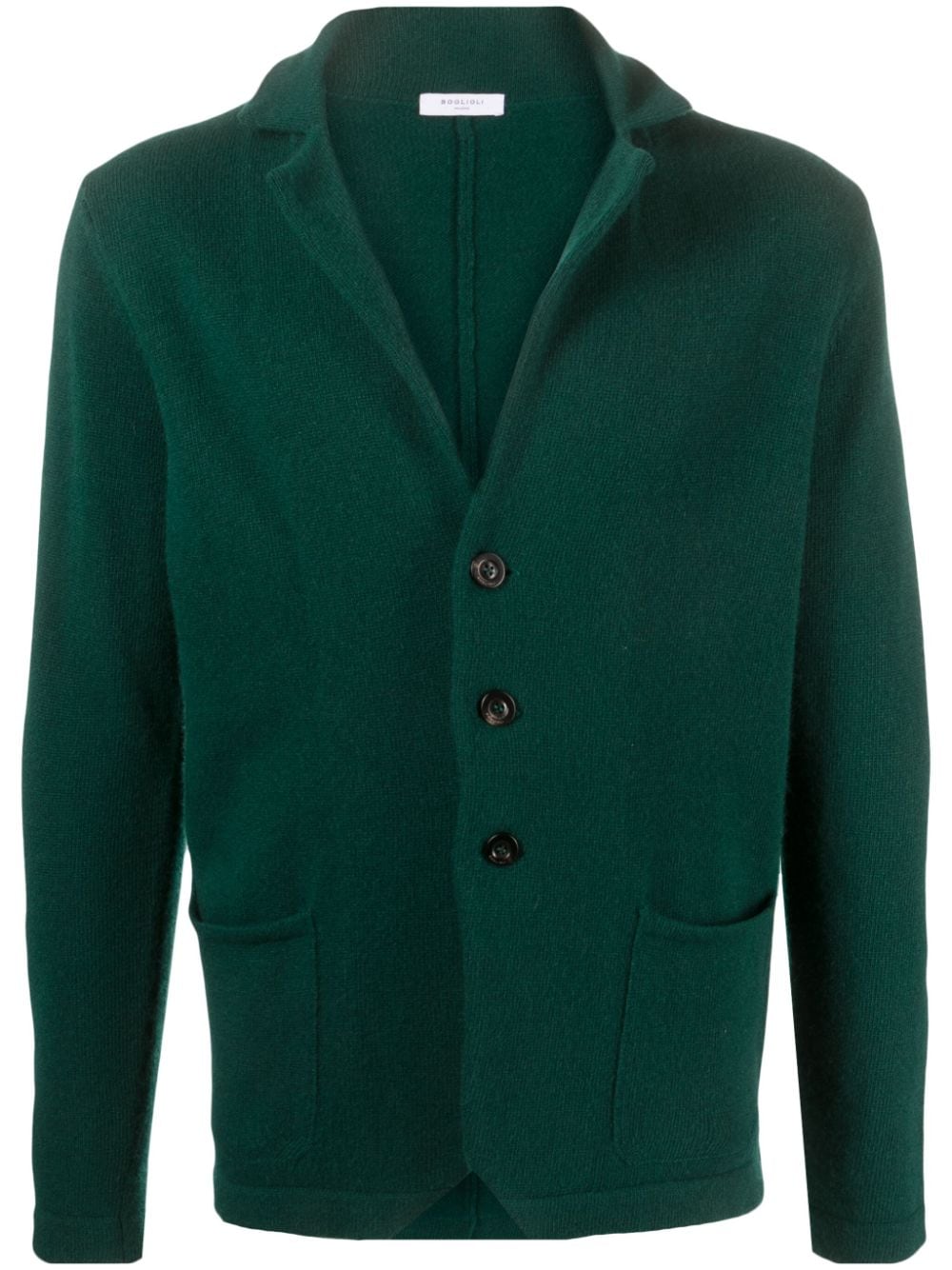 Boglioli knitted virgin wool blazer - Green von Boglioli
