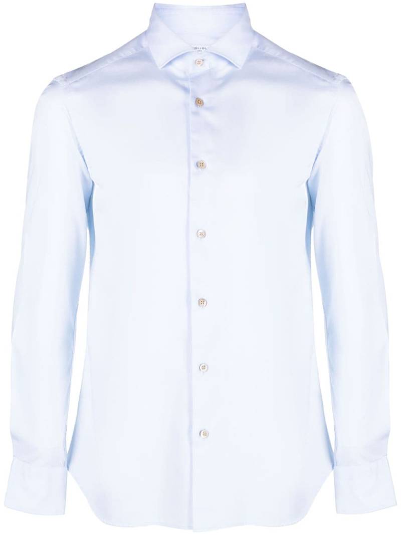 Boglioli long-sleeve cotton shirt - Blue von Boglioli