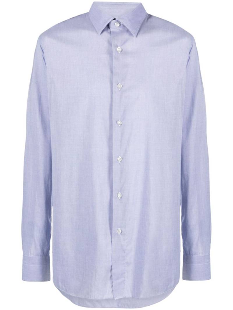 Boglioli long-sleeve muslin shirt - Blue von Boglioli