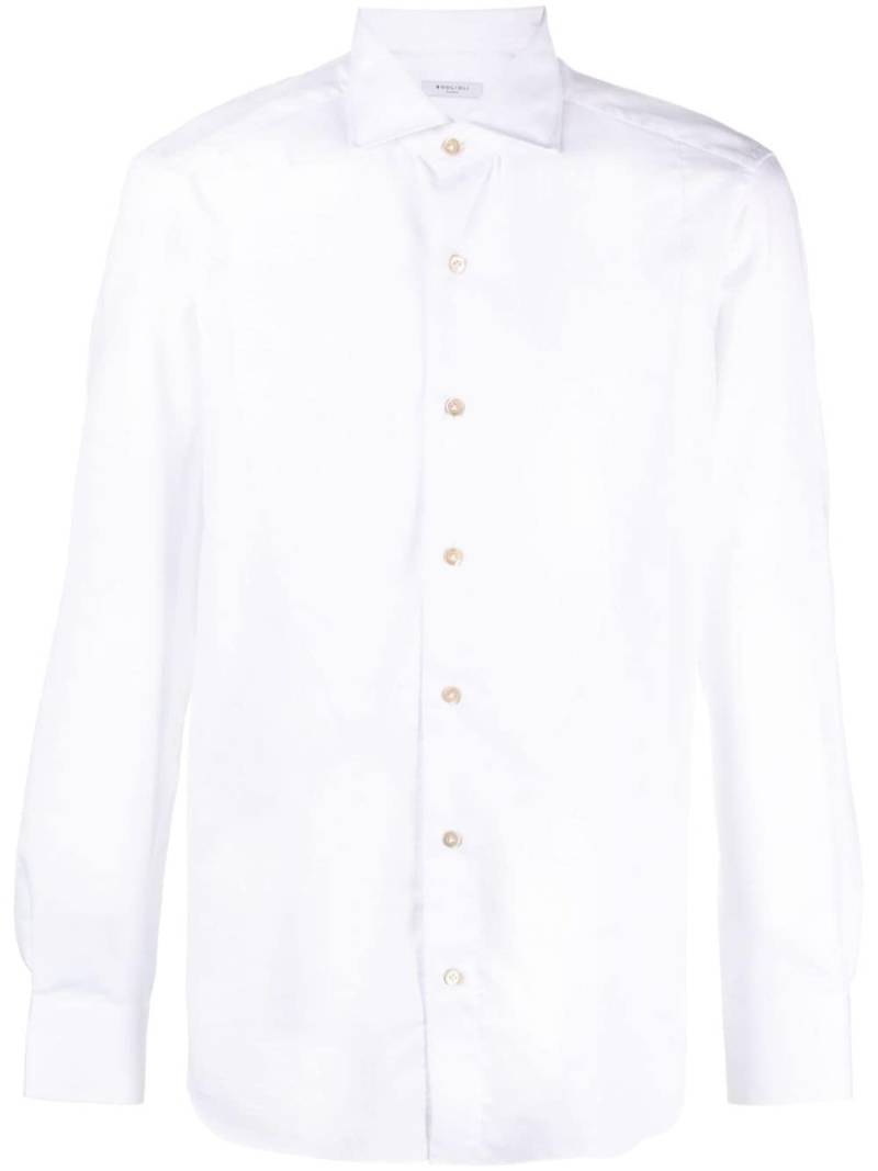 Boglioli long-sleeved cotton shirt - White von Boglioli