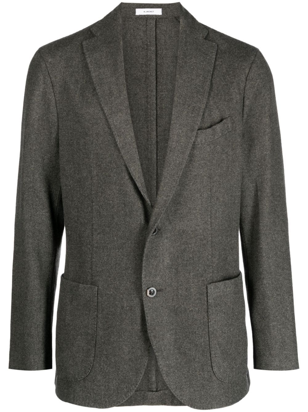 Boglioli notched-collar single-breasted blazer - Green von Boglioli