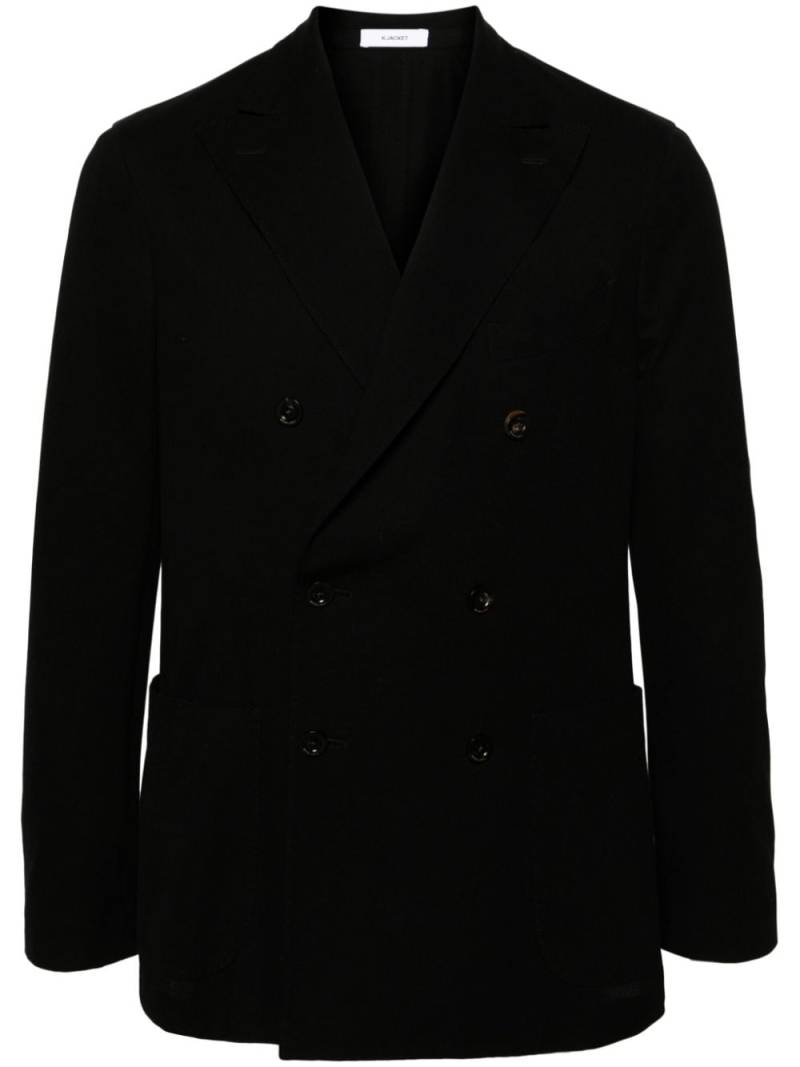 Boglioli peak-lapels double-breasted blazer - Black von Boglioli