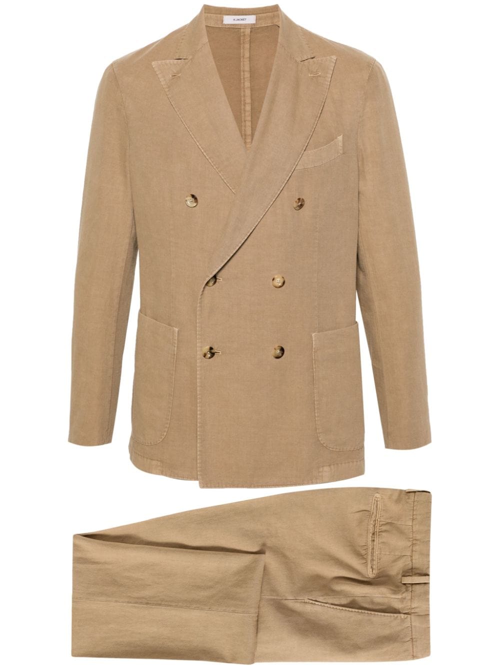 Boglioli peak-lapels double-breasted suit - Neutrals von Boglioli