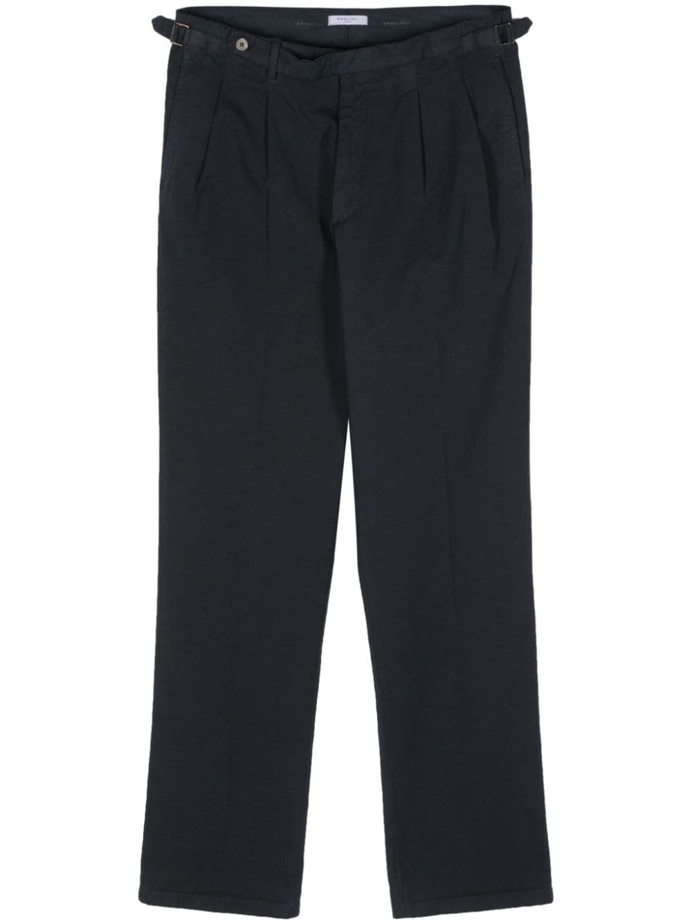 Boglioli pleat-detail straight trousers - Blue von Boglioli