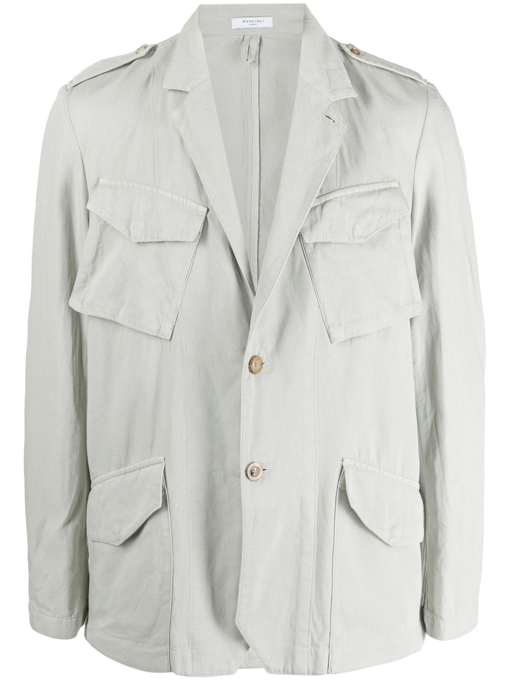 Boglioli pocket-detail single breasted jacket - Grey von Boglioli
