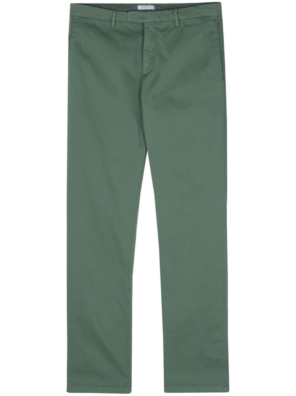 Boglioli pressed-crease tapered trousers - Green von Boglioli