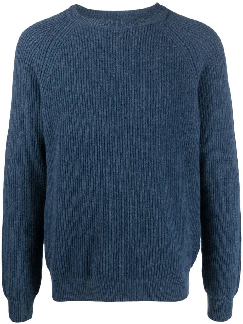 Boglioli ribbed cashmere jumper - Blue von Boglioli