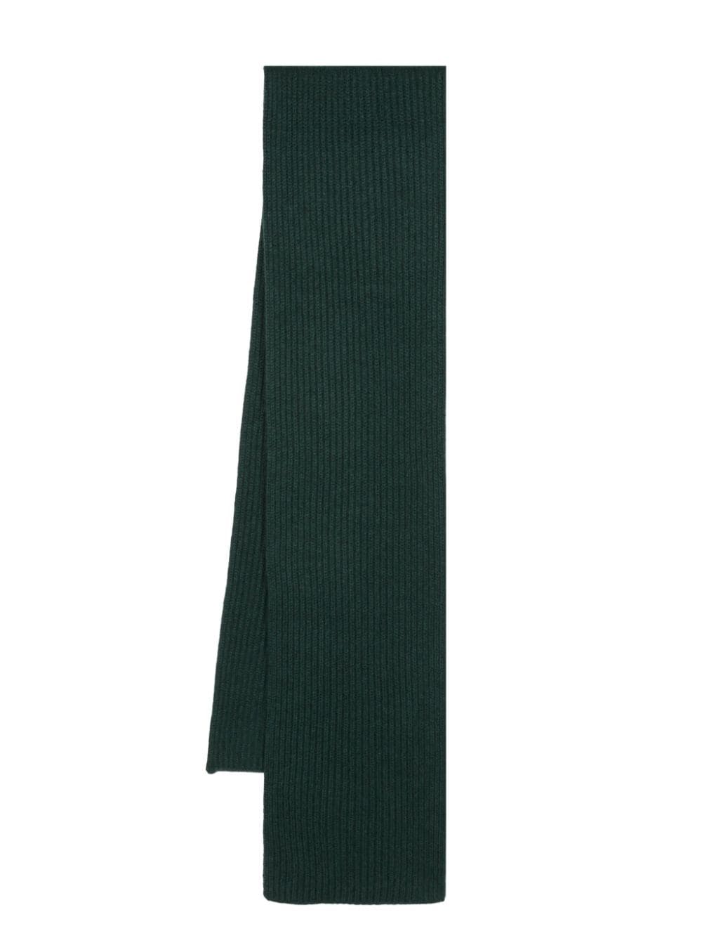 Boglioli ribbed-knit cashmere scarf - Green von Boglioli