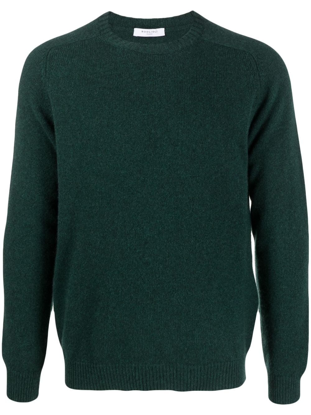 Boglioli ribbed-trim cashmere jumper - Green von Boglioli
