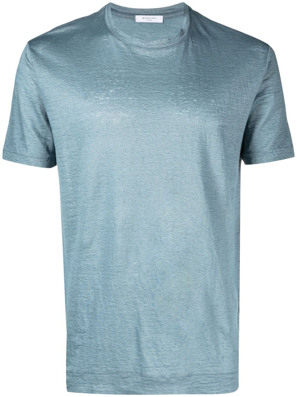 Boglioli short-sleeve linen T-shirt - Blue von Boglioli