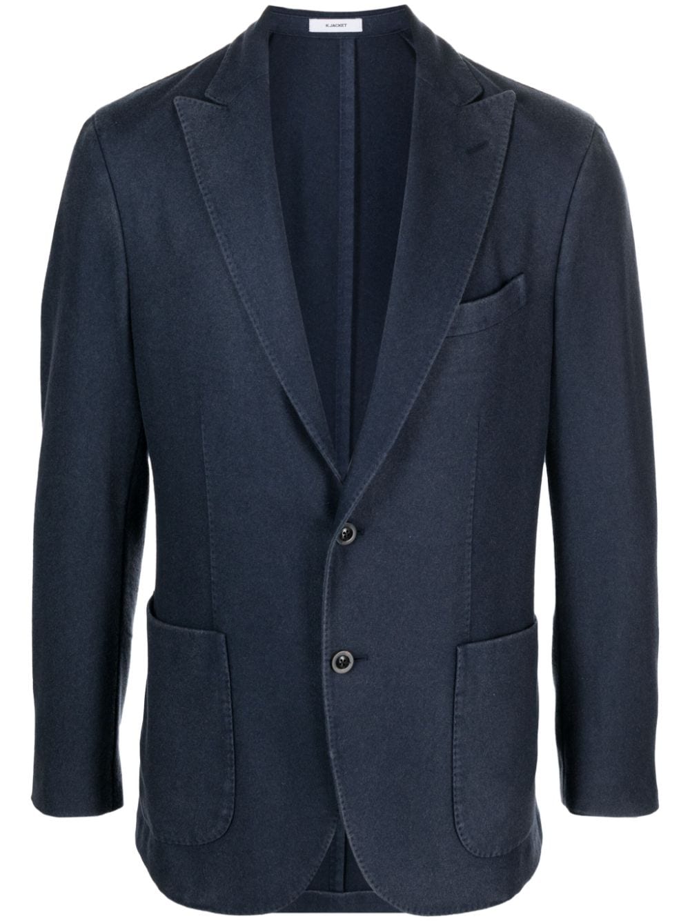 Boglioli single-breasted cashmere blazer - Blue von Boglioli