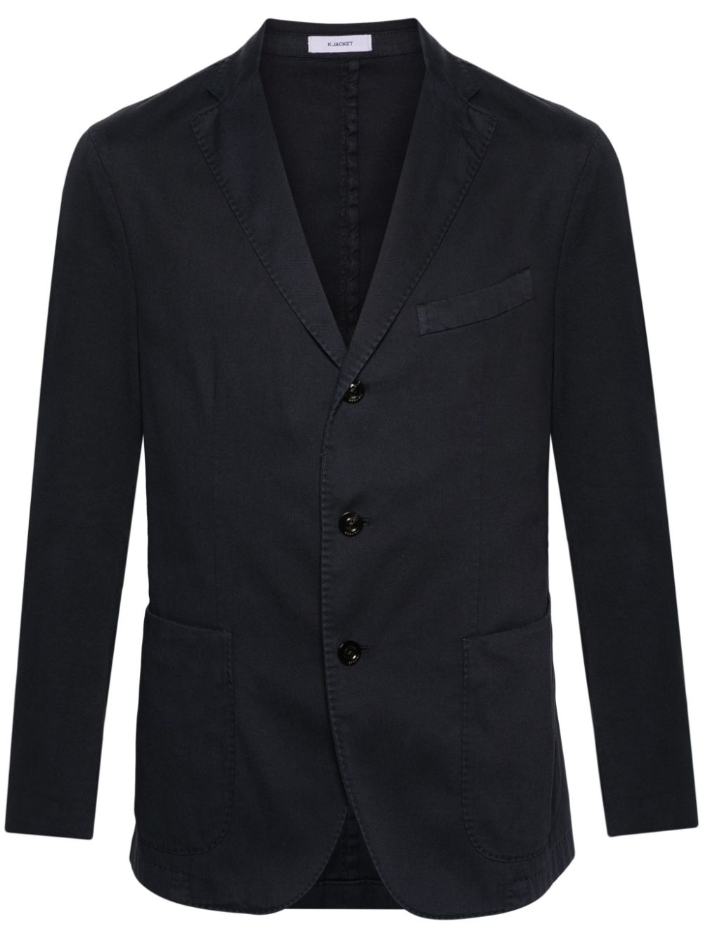 Boglioli single-breasted cotton blazer - Blue von Boglioli