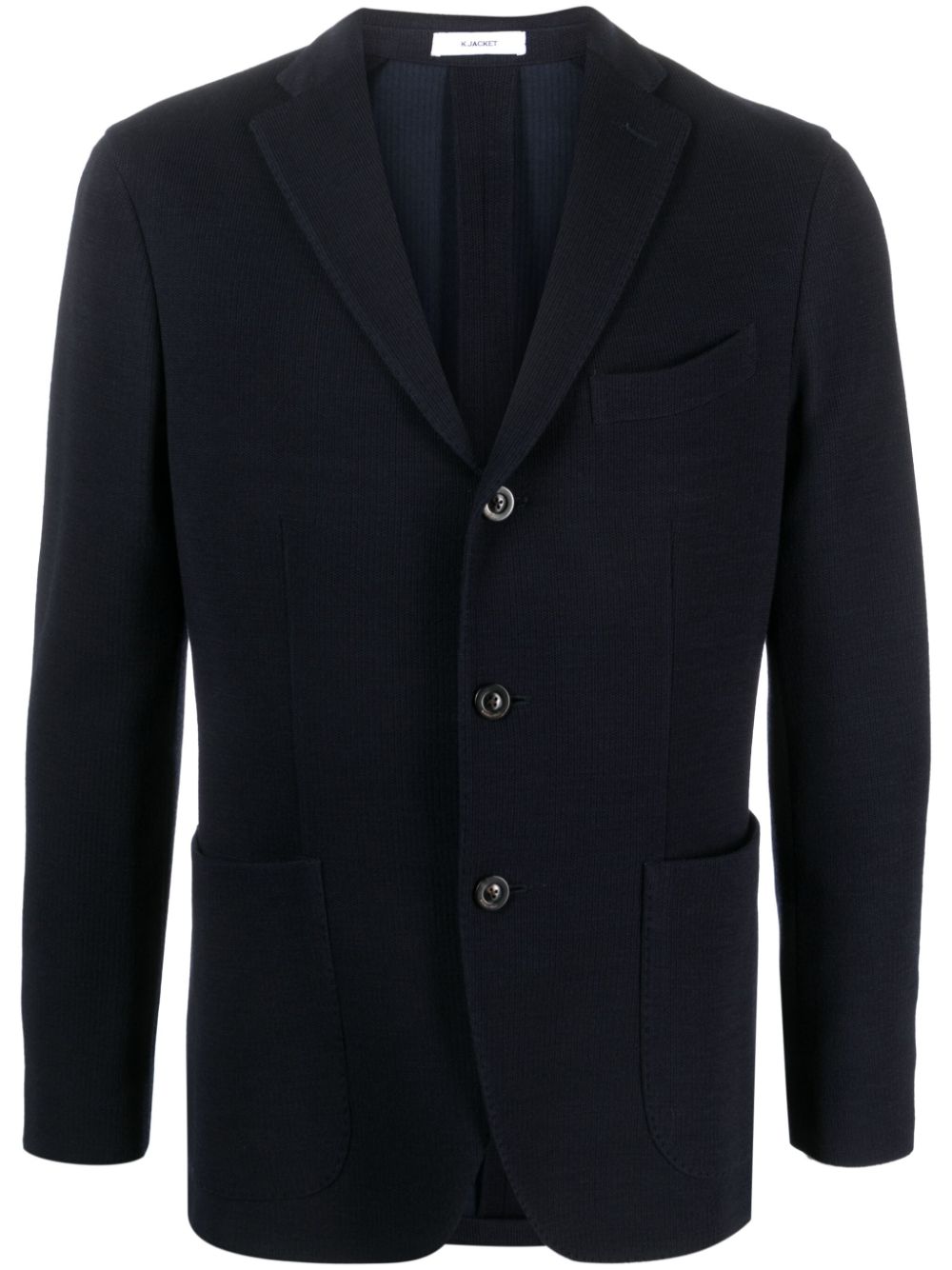 Boglioli single-breasted knitted blazer - Blue von Boglioli