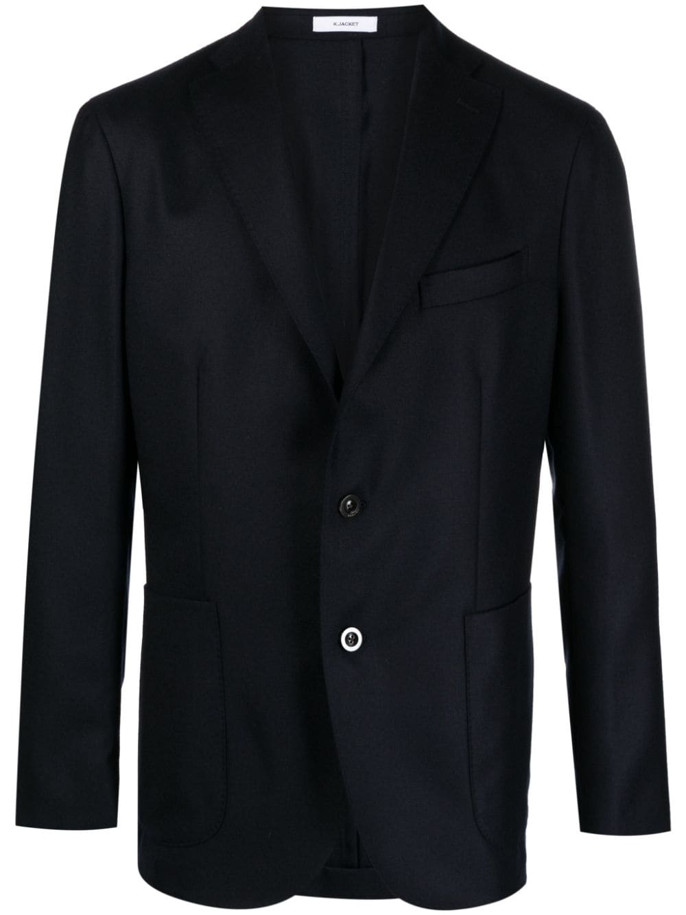 Boglioli single-breasted virgin wool blazer - Blue von Boglioli